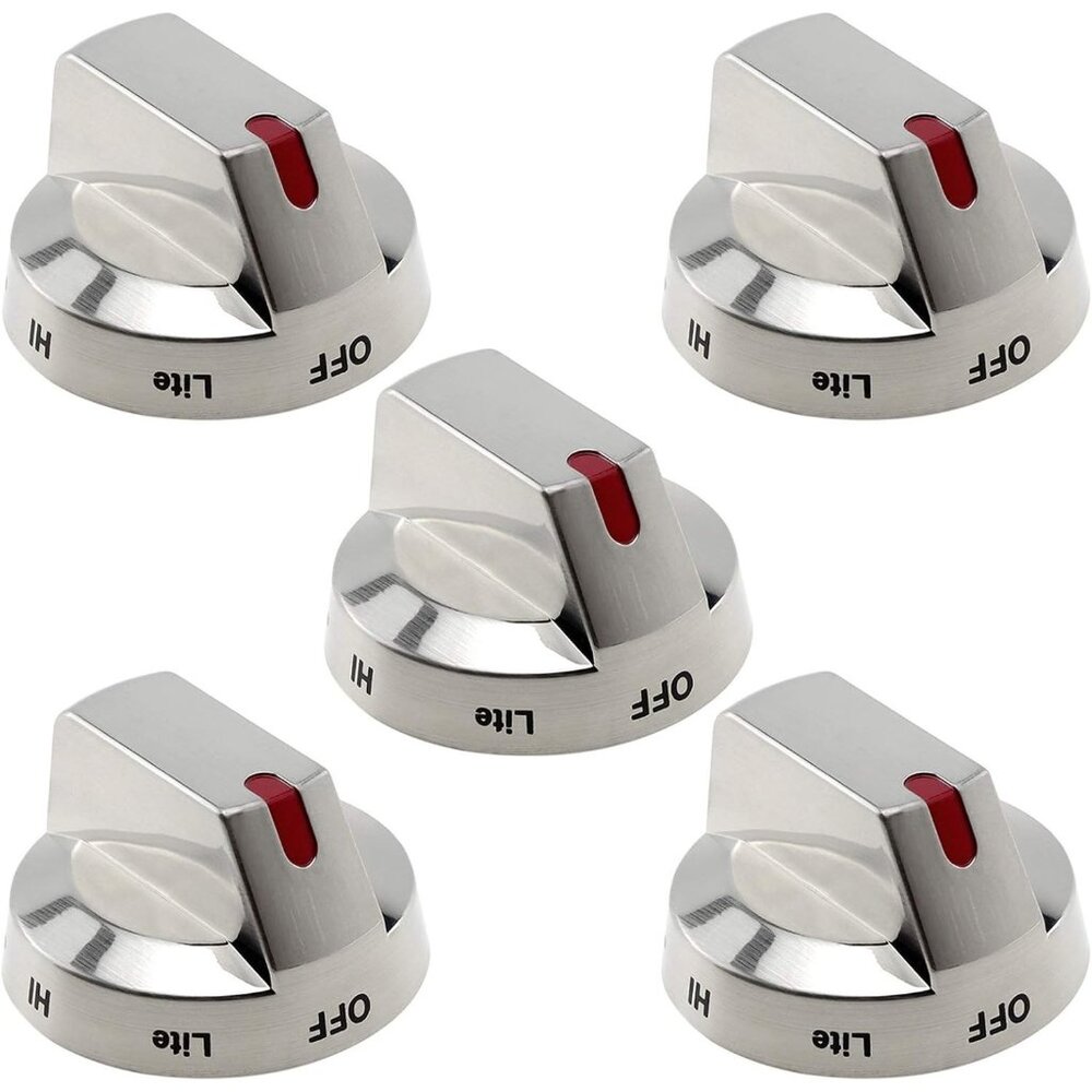 AMI PARTS DG64-00473A Gas Stove Knobs Range Burner Dial Samsung Replacement 5pcs